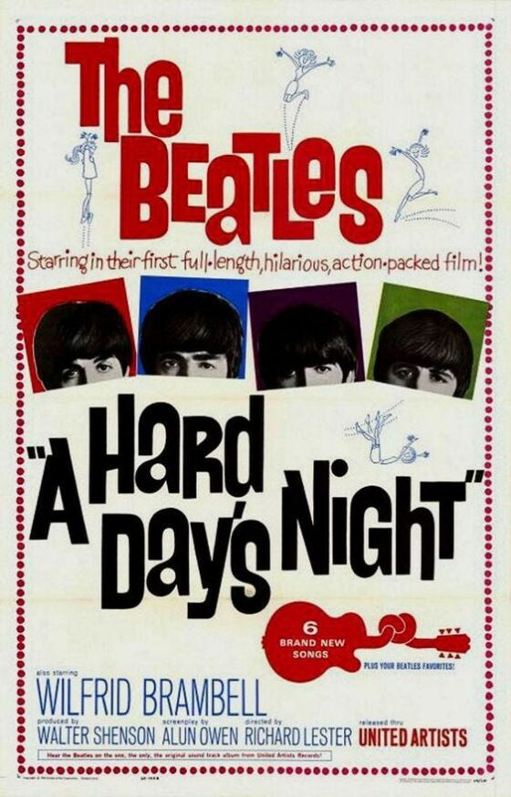 Poster The Beatles "A Hard Day's Night"