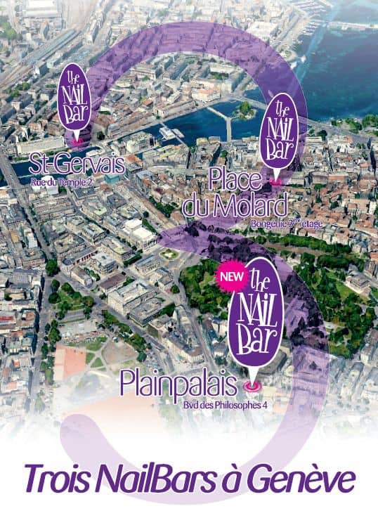 The Nail Bar ouvre son 3ème magasin à Genève! The Nail Bar Lausanne