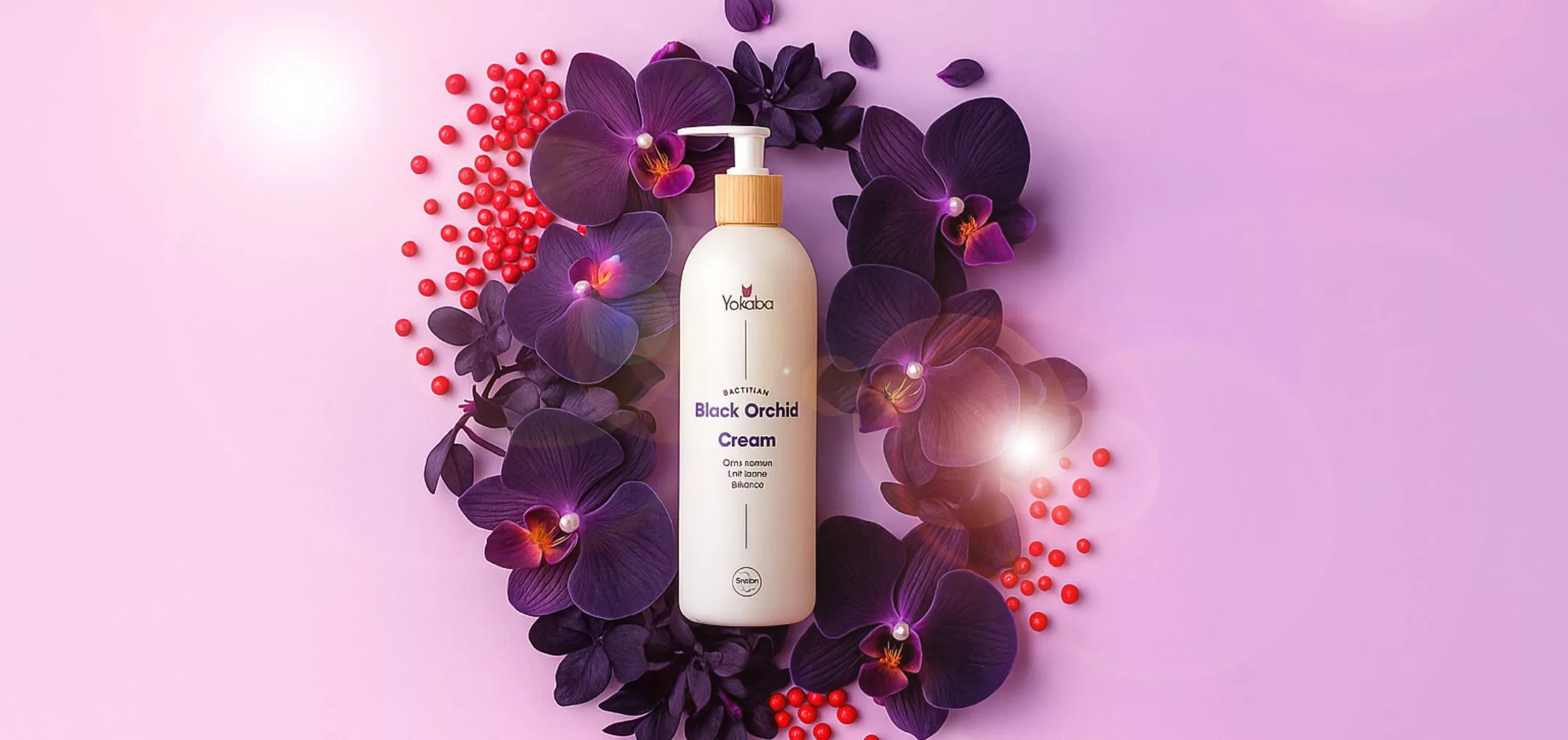 Crème hydratante vegan Yokaba Black Orchid – soin mains et corps à l’orchidée noire et poivre rose