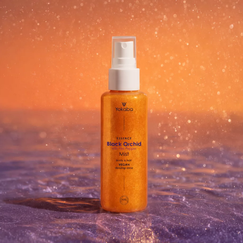 Brume illuminatrice cheveux et corps Black Orchid Mist Dazzling Shine Yokaba